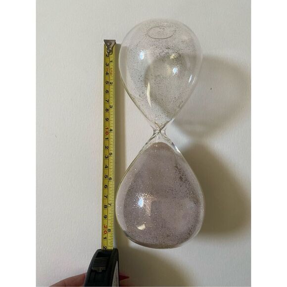Hourglass Timer - pink sand and glitter - Picture 1 of 5